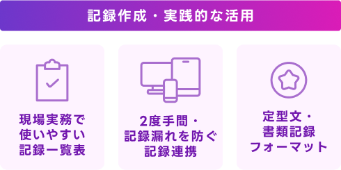 記録作成・実践的な活用